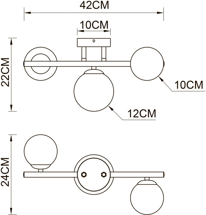 A2243PL-3PB Arte Lamp
