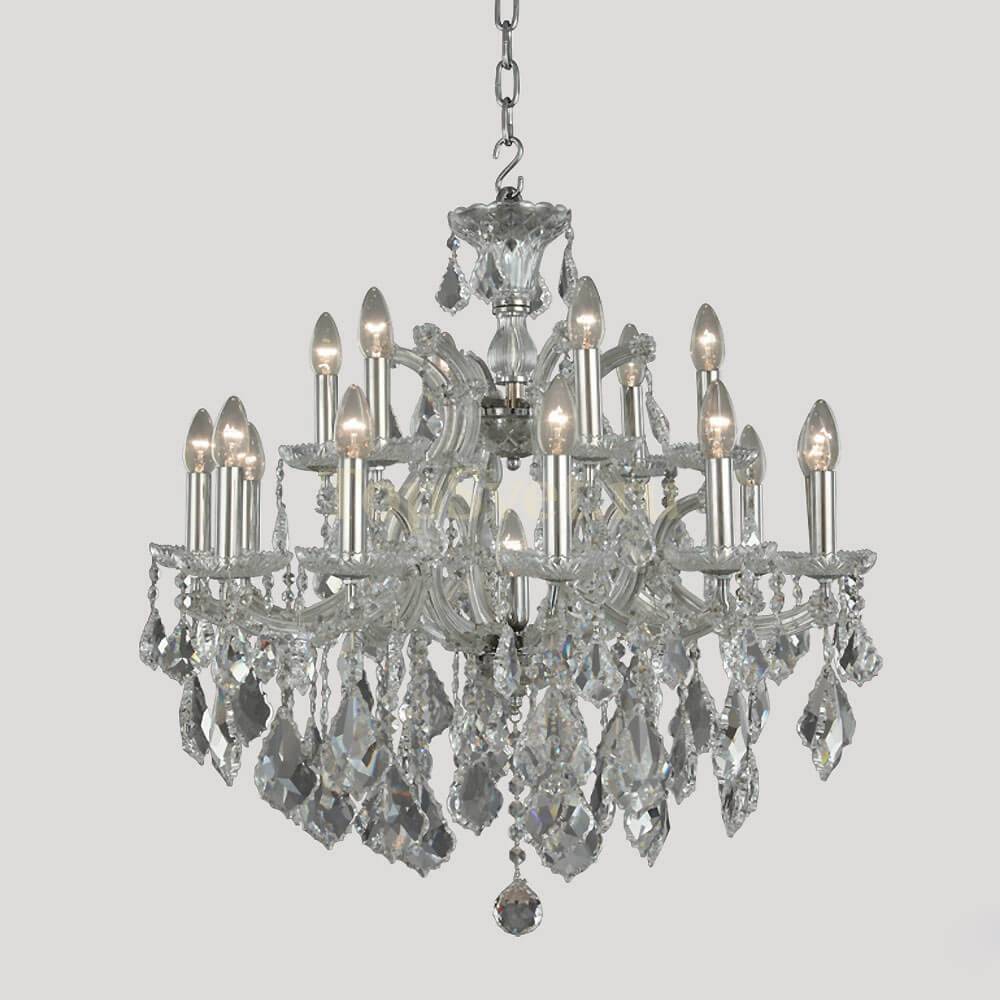 AS/3013/18+1 Chrome Pend Asfour Crystal