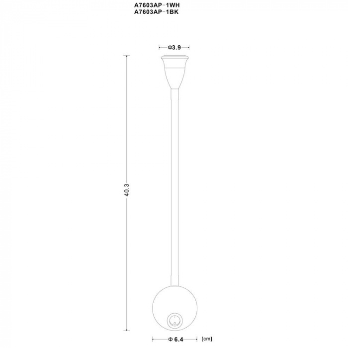 A7603AP-1BK Arte Lamp