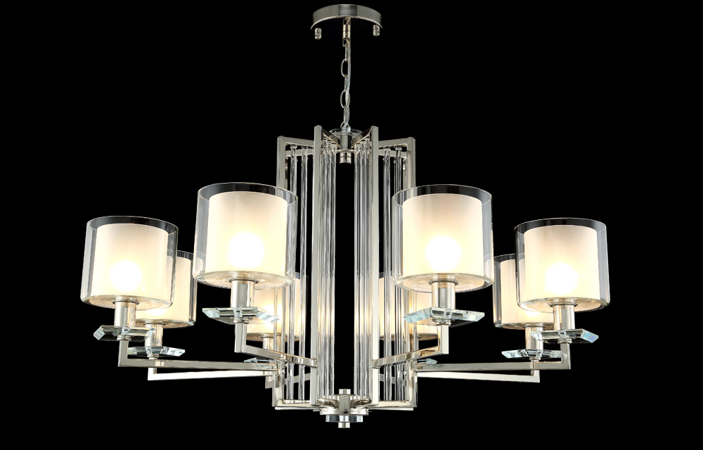 NICOLAS SP-PL8 NICKEL/WHITE Crystal Lux