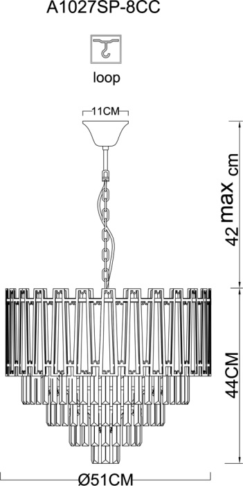 A1027SP-8CC Arte Lamp