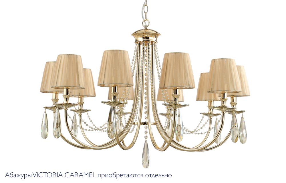 VICTORIA SP10 GOLD/AMBER Crystal Lux