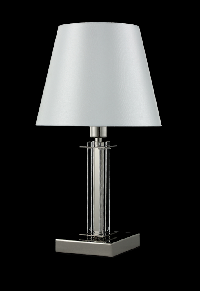 NICOLAS LG1 NICKEL/WHITE Crystal Lux