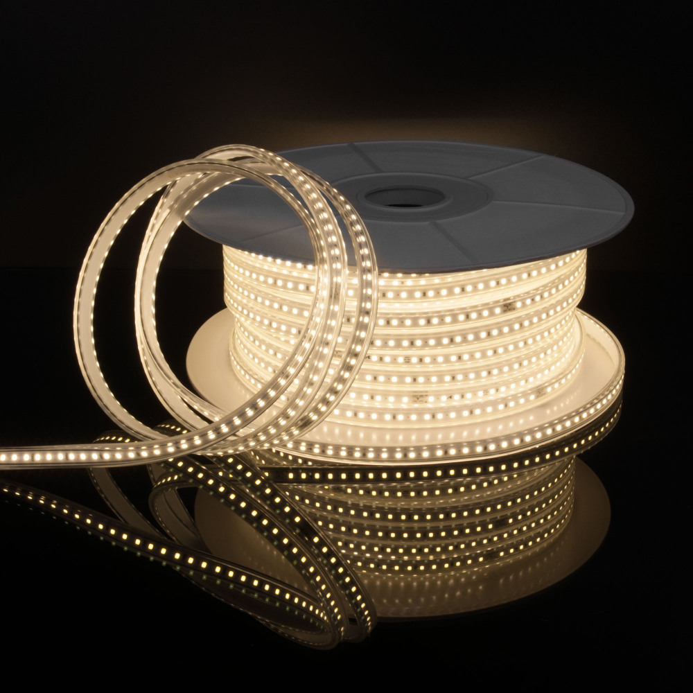 Лента светодиодная 220V 8W 60Led 2835 IP65 дневной белый, 50 м_