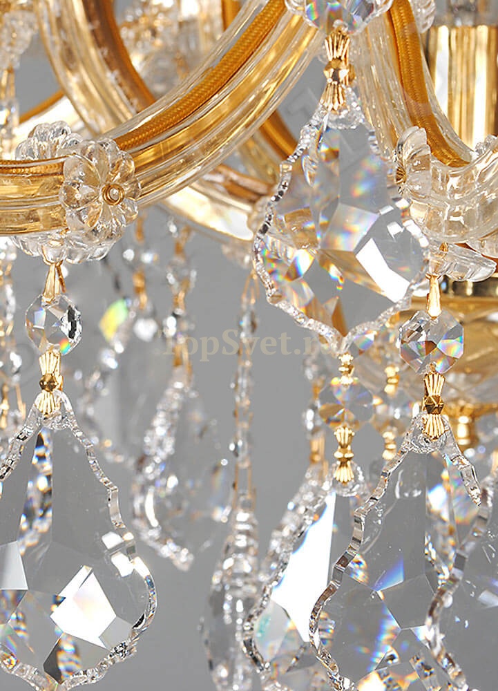 AS/3013/18+1 Gold Pend Asfour Crystal
