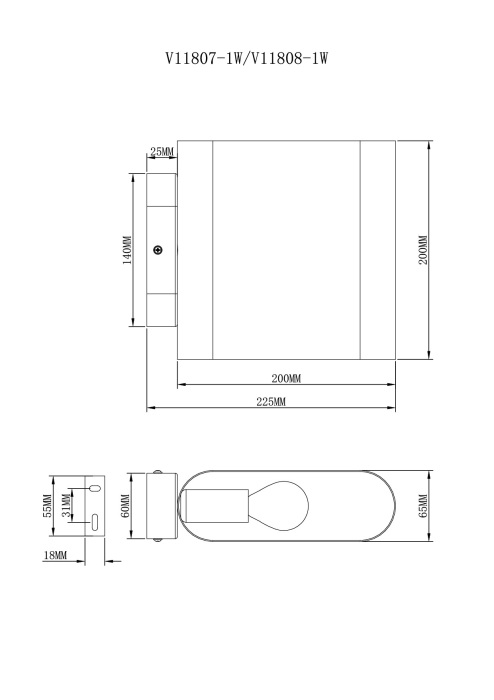 V11808-1W Moderli