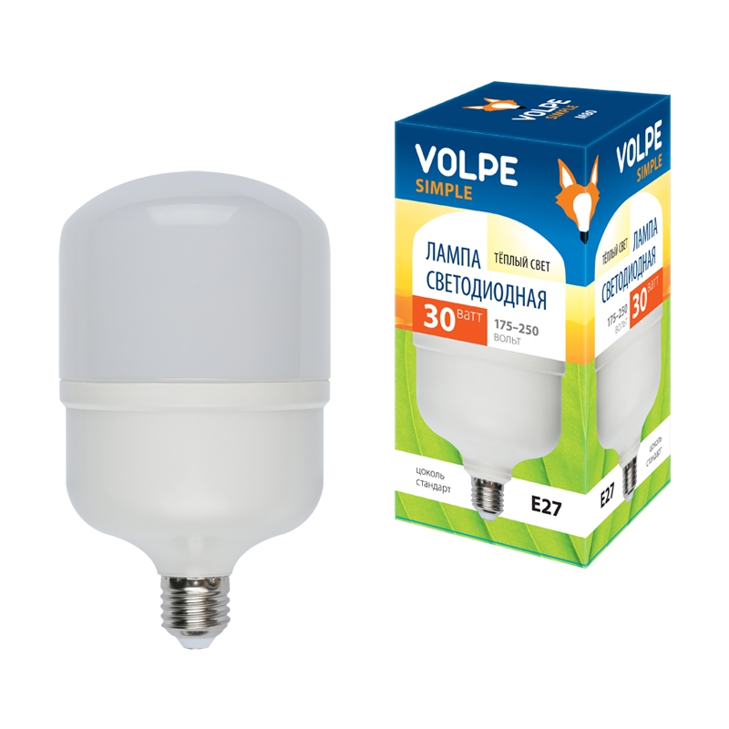 LED-M80-30W/WW/E27/FR/S картон Volpe