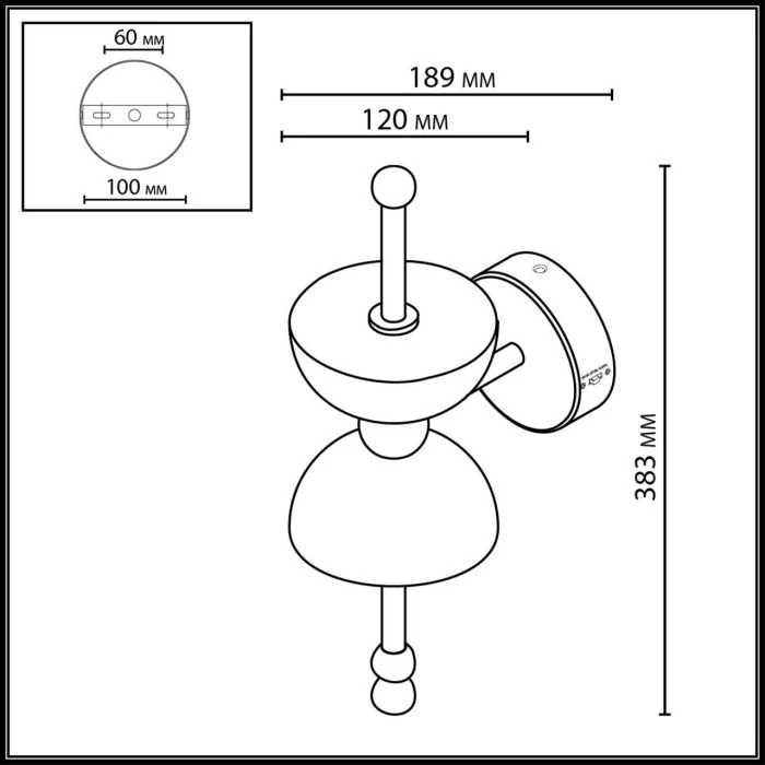 6685/7WL Odeon Light