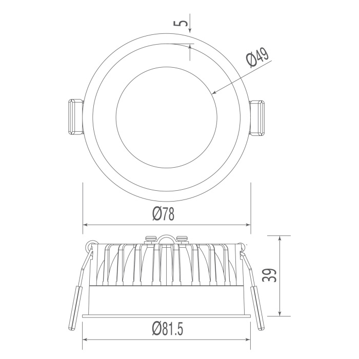 DL20761R10W1BrassTriac Donolux