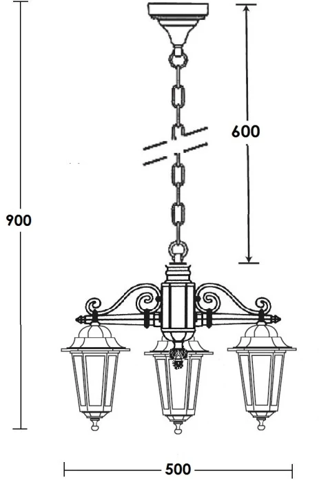 79870S/3 Bl Oasis Light