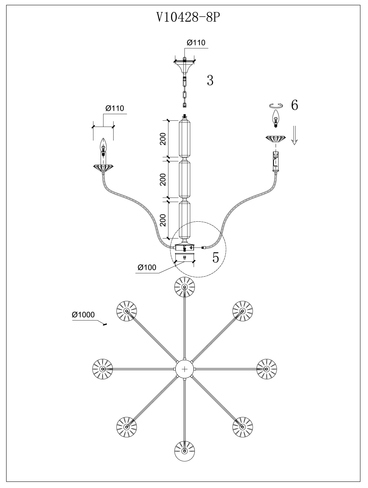 V10428-8P Moderli