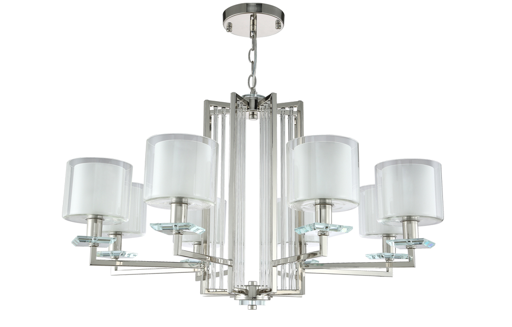 NICOLAS SP-PL8 NICKEL/WHITE Crystal Lux