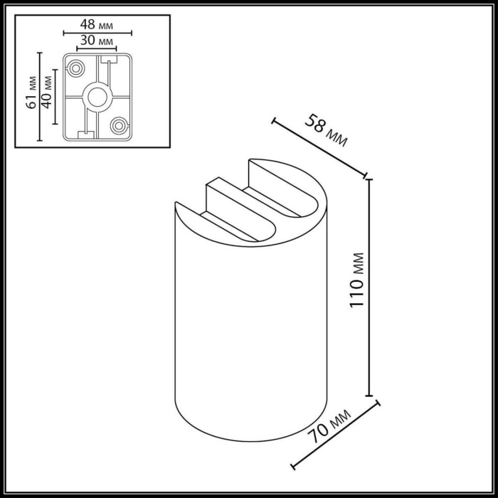 7125/4WL Odeon Light