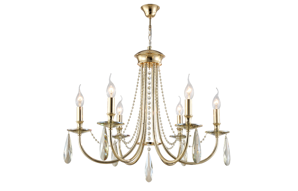 VICTORIA SP6 GOLD/AMBER Crystal Lux