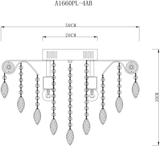 A1660PL-4AB Arte Lamp
