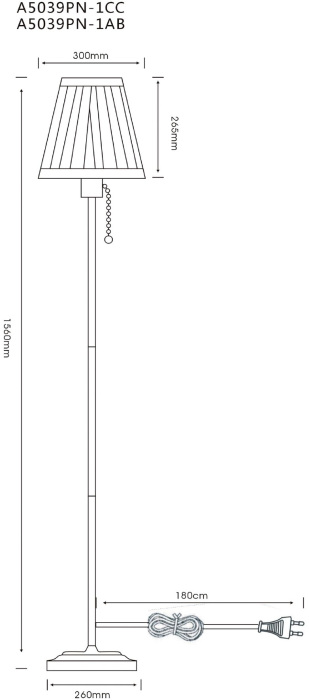 A5039PN-1AB Arte Lamp
