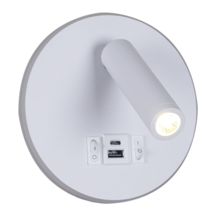 86203-9.2-001KT LED12W+USB WT Reluce