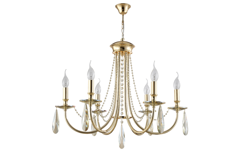 VICTORIA SP6 GOLD/AMBER Crystal Lux