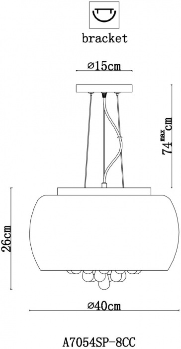 A7054SP-8CC Arte Lamp
