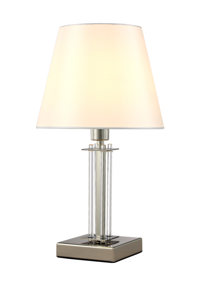 NICOLAS LG1 NICKEL/WHITE Crystal Lux