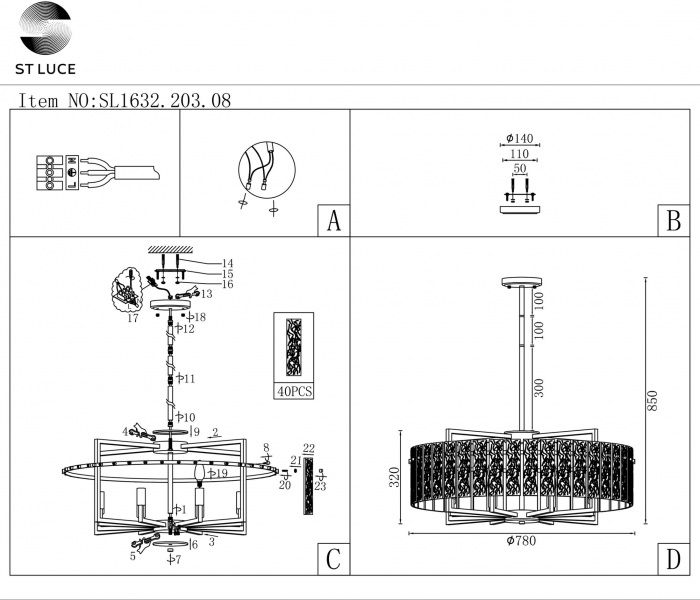 SL1632.203.08 ST Luce