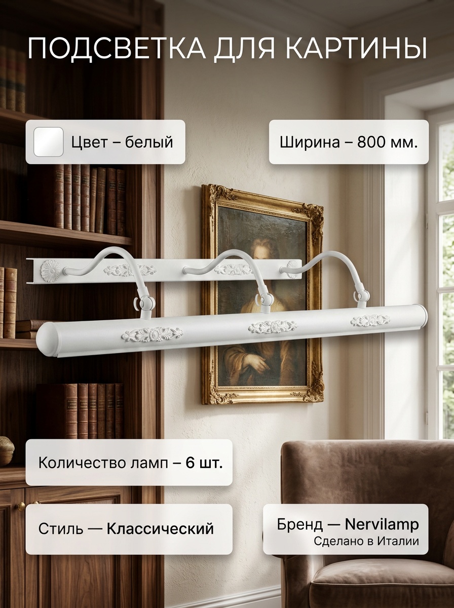 01053/6  WHITE DEC Nervilamp