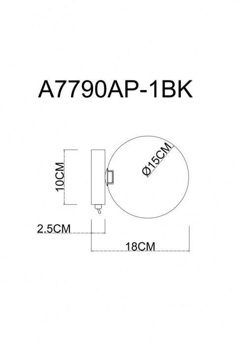 A7790AP-1BK Arte Lamp