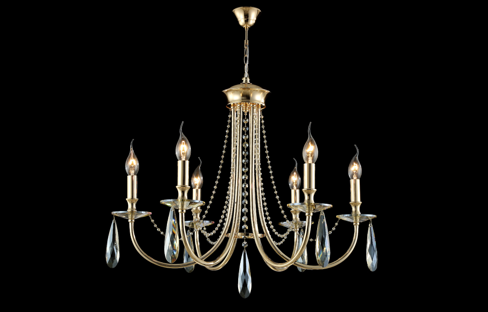 VICTORIA SP6 GOLD/AMBER Crystal Lux