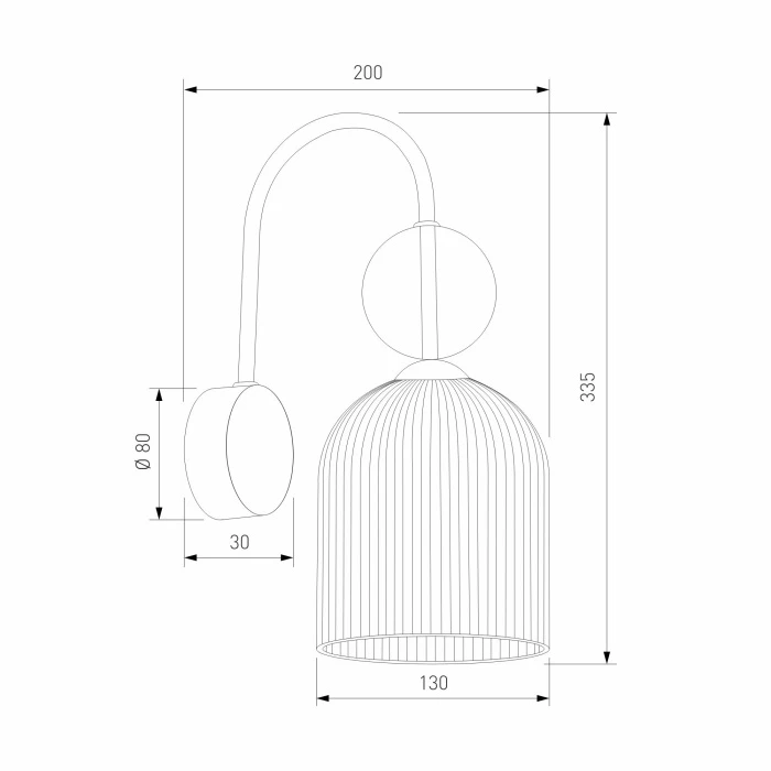 11140 Sophia Cognac TK Lighting