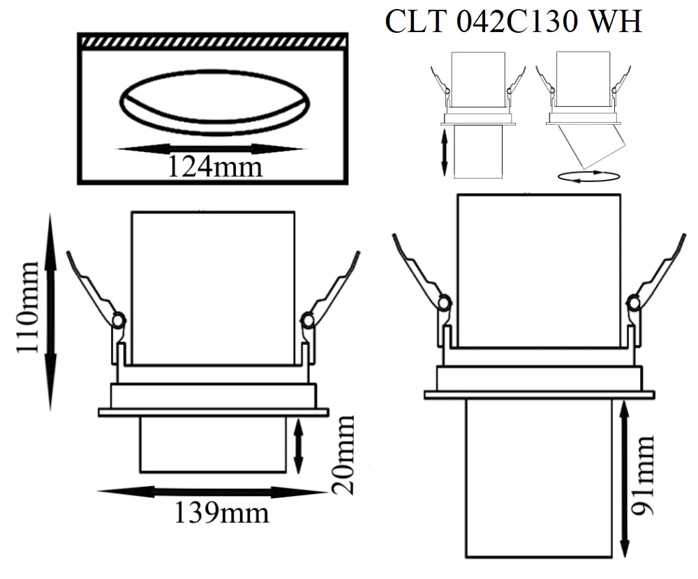 CLT 042C130 WH Crystal Lux