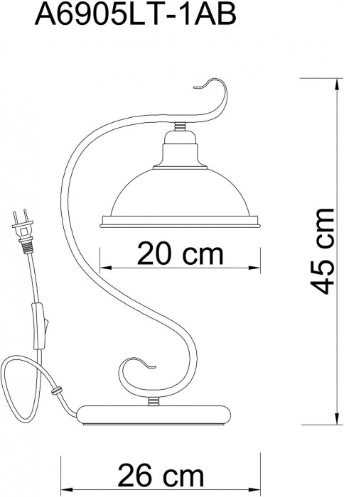 A6905LT-1AB Arte Lamp