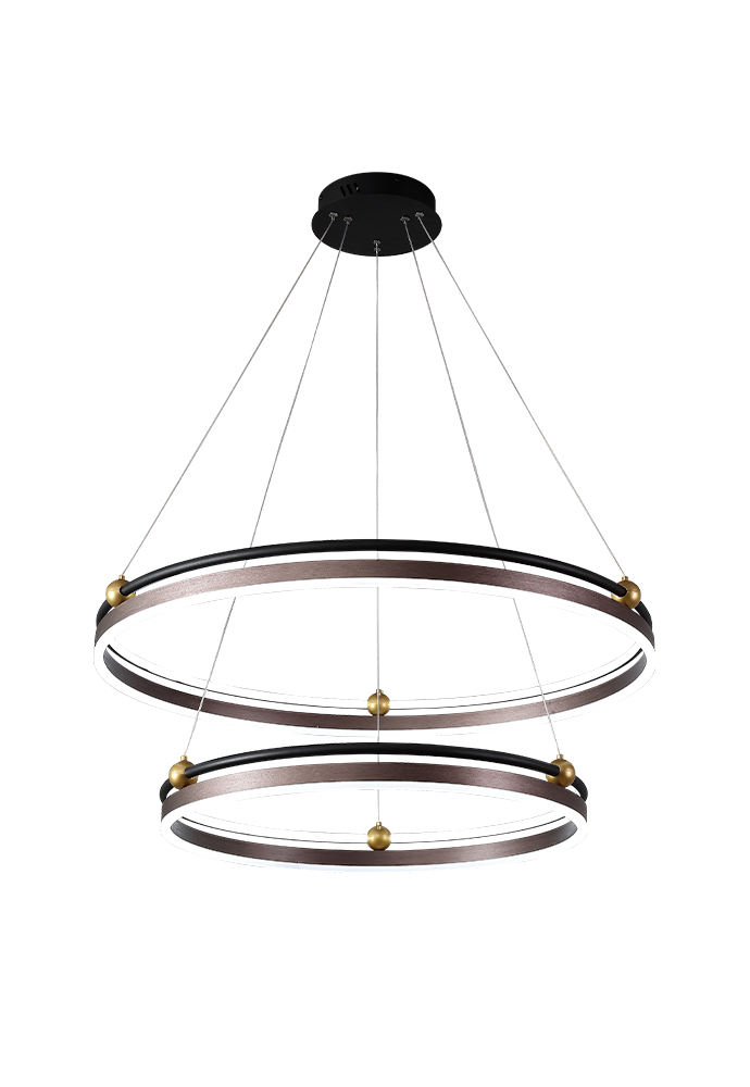 FERNANDO SP123W LED D600+800 COFFEE/BLACK Crystal Lux