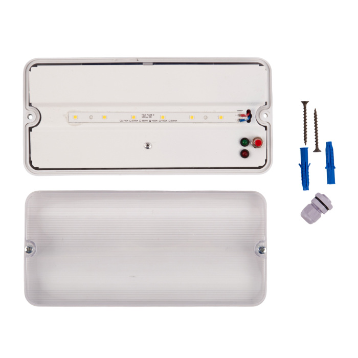ULW-K25B 6W/4000K/EMG IP65 WHITE Uniel