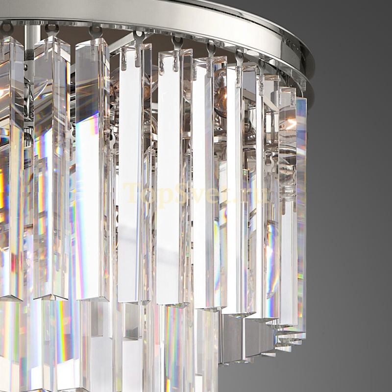 KR0387P-6 chrome/clear Delight Collection
