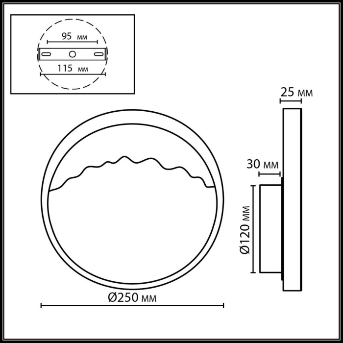 6625/9WL Odeon Light