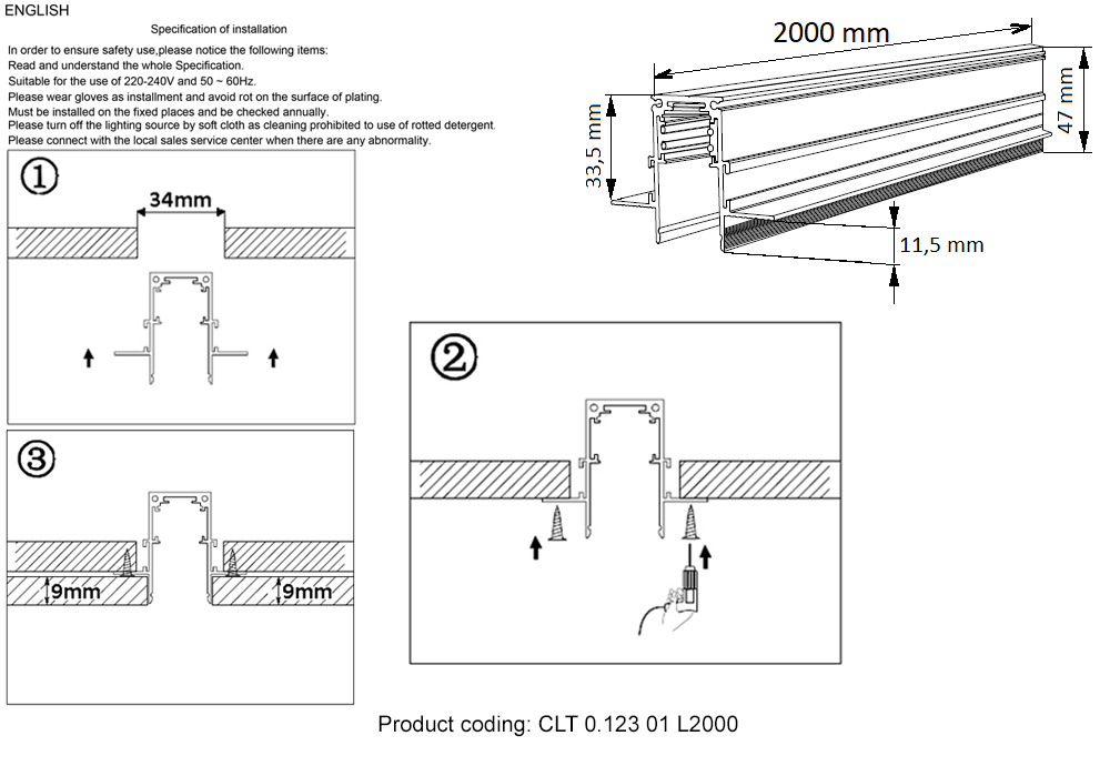 CLT 0.123 01 L2000 BL Crystal Lux
