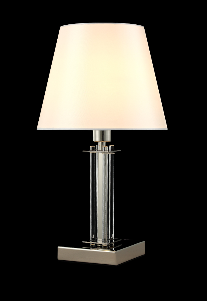 NICOLAS LG1 NICKEL/WHITE Crystal Lux