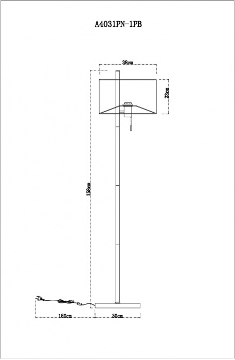 A4031PN-1PB Arte Lamp