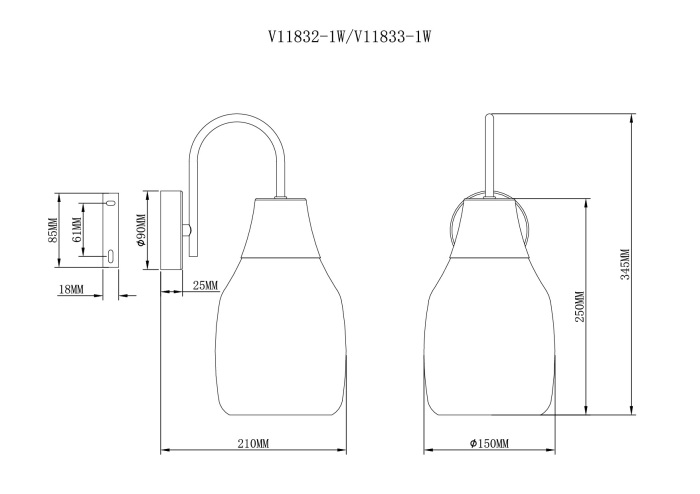 V11833-1W Moderli