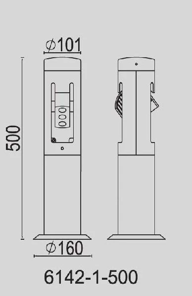 W6142-1-500 Gr Oasis Light